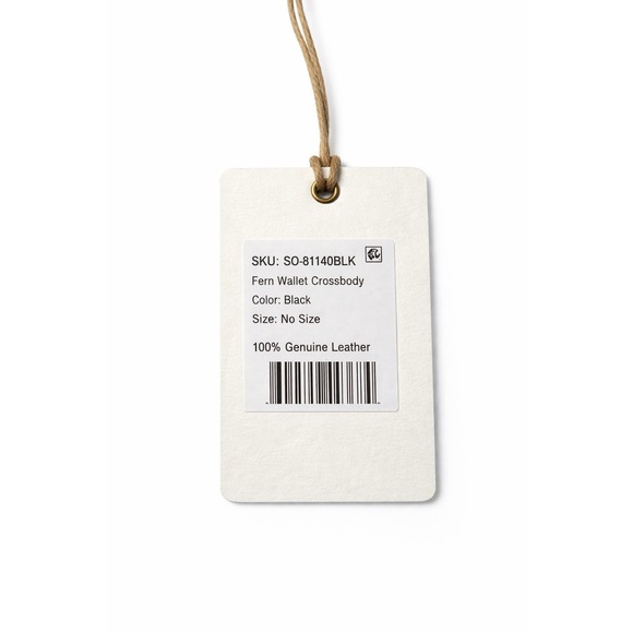 HOBO Fern Wallet Crossbody Black Pebbled Leather NWT Magnetic Zip Organizer - Picture 9 of 9